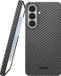 NEKIT Fiber Hoesje Geschikt voor Samsung Galaxy S26 Plus - Compatibel met MagSafe en Qi2 - High-Tech Kevlar - Back Cover Ultra Dun - Grijs/Zwart