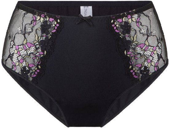 LingaDore DAILY Slip Vrouwen Zwart Multi Effen Polyamide Elastaan XL