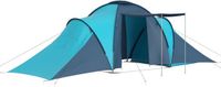 vidaXL Tent 6-persoons blauw en lichtblauw