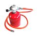 Zatech Kit de gaz de camping pour cartouches de gaz 7/16" avec régulateur + 500 g de gaz Kemper + tuyau de 1,5 m, extrémité ouverte de 9 mm avec collier de serrage pour barbecue à gaz