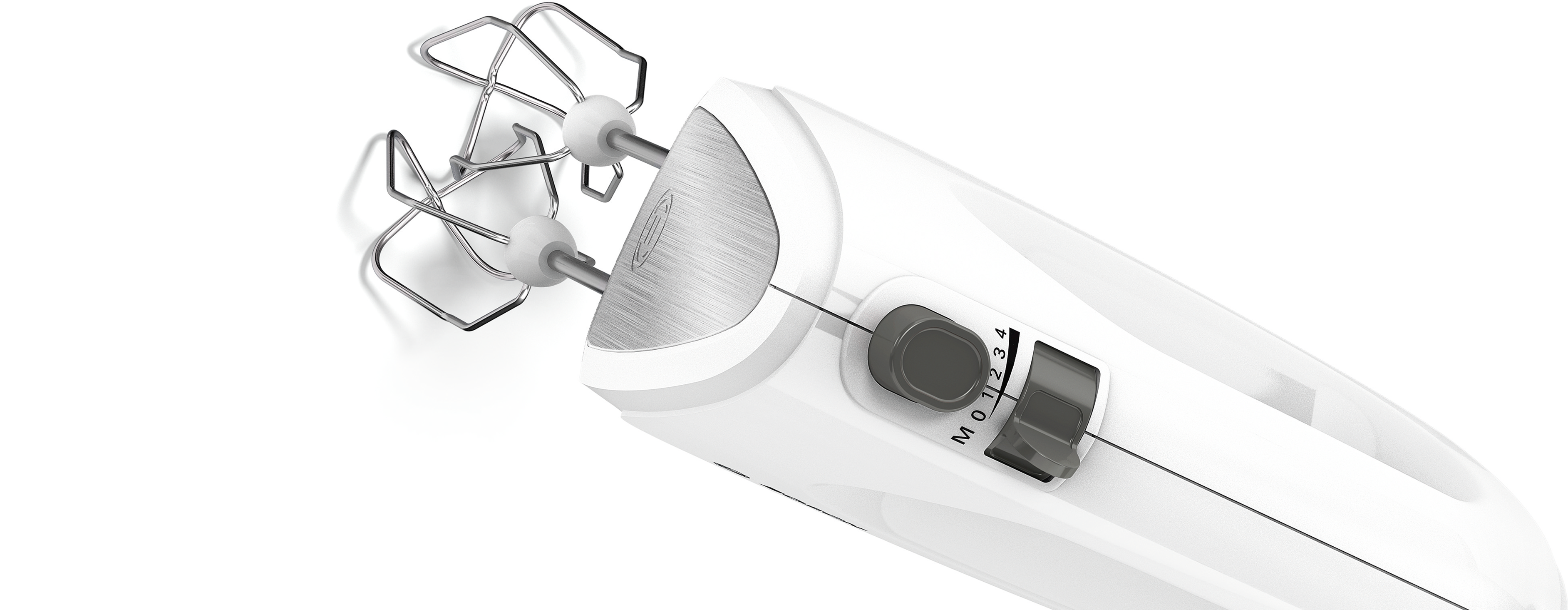 Bosch MFQ24200 Hand Mixer - 400W - Brushed Steel & White