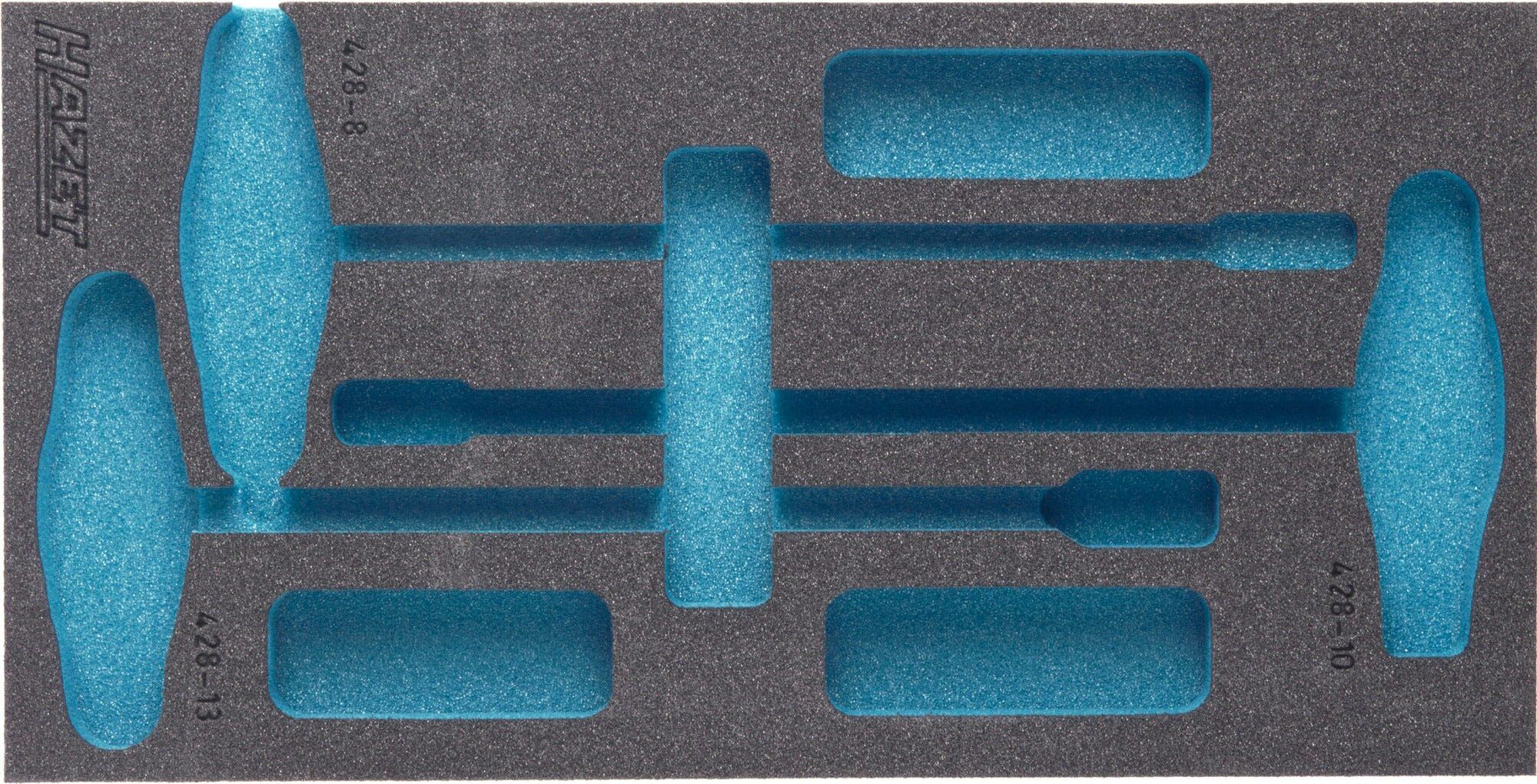 HAZET 163-122L Ladeblok Blauw, Grijs Schuim 172 mm x 342 mm