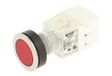 Schlegel 23.000.491 Drukknop Roestvrij staal, Knop Rood, Verlichte Toetscontactgever 1 Opener, Schroefaansluiting, 24V LED