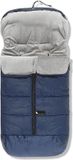 Interbaby Voetenzak Coral 105 X 46 Cm Fleece Marineblauw/grijs