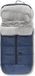 Interbaby Voetenzak Coral 105 X 46 Cm Fleece Marineblauw/grijs