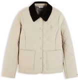 Tommy Hilfiger Dames Puffer Jas Katoen/Polyamide XL Herfst/Winter 2026 Lichtbeige