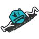 KRM PRO Ride turquoise Autocollant