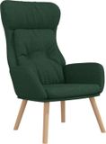 vidaXL Relaxstoel stof donkergroen