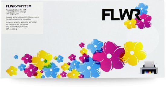 FLWR - Toner TN-135 Magenta - Geschikt voor Brother