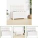 vidaXL Tuinbox - 115x49x60 cm - Massief Grenenhout - Wit