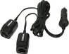 Carpoint 2-weg Aanstekerdoos - 12V - 10A + 2m kabel - Zwart