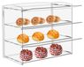 Solidchoice - Vitrine de boulangerie en acrylique avec 3 étagères pour pain et pâtisserie