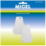 MICEL - 92565 - Zijdeksel voor luifels, voor 75 mm belastingprofiel, wit, 59 x 10,3 x 84,5 mm