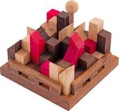Longfield Engelhart City Puzzle – Houten Breinbreker – Acaciahout – 11 Stukken – Burcht Puzzelspel