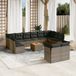 Maison Exclusive - Ensemble de jardin, 13 pièces, avec coussins, gris, en polyrotin