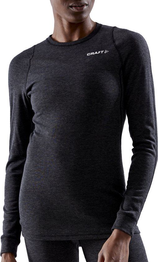 Craft Core Wool Merino LS Tee - Women's - Black - XL