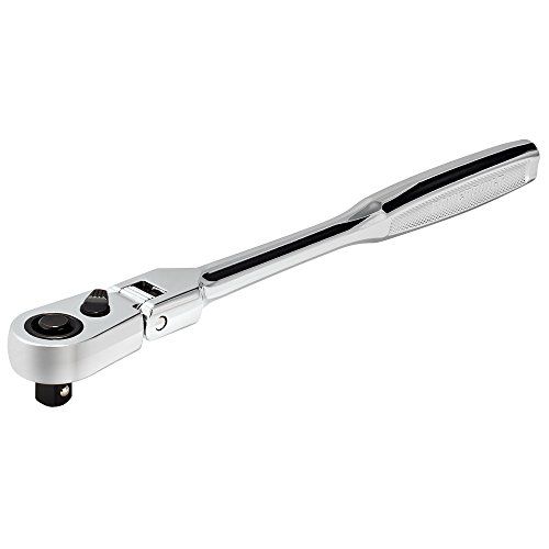 Powerbuilt 649950 1/4" Dr. 7" Long Reach Flex Head Ratchet - 1 Pack