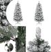 vidaXL Sapin de Noël artificiel avec charnières et neige 120 cm