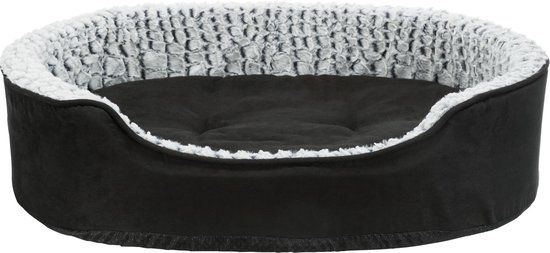 Trixie Lino Memory Foam Hondenkussen - Zwart/Grijs - 60x45cm - Ovaal