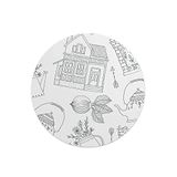 Questo Casa Ronde Digitale Bedrukte Muismat