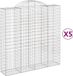 vidaXL Gabions - 5 pièces - voûté - 200x50x200/220 cm - fer