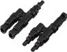 TRU COMPONENTS TC-13805792 2-voudige PV-aftakverbinderset Zwart Inhoud: 2 stuk(s)