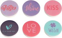Koopman Gummen, 6 stuks, Blauw/Paars/Roze/Wit