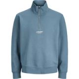 JACK&JONES ESSENTIALS JJESOHO SWEAT QUARTER ZIP HN NOOS Heren Trui Blauwe Mirage L