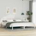 Maison Exclusive - Lit cadre avec tête de lit Blanc 180 x 210 cm Bois de pin massif