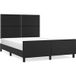 Maison Exclusive - Sommier avec tête de lit noir 140 x 200 cm, simili cuir