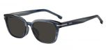 Hugo Boss BOSS 1869/F/S Lunettes de soleil femme rectangulaire plastique gris
