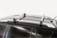 Menabo Sherman Silver | Porte-bagages pour Opel - Omega Break 1986-2004 - Aluminium - Longueur 120 cm - Capacité de charge 90 kg - Jeu de 2 pièces