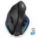 ECHTPower Souris Verticale sans Fil, 2.4GHz Rechargeable Souris Ergonomique, Mouse Verticale Droitier DPI Réglable, Interrupteur on/Off