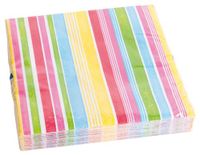 Amscan Internationale RM551884 Roze Strepen Luncheon Servetten