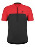 Ziener Heren NARIUS fietsshirt - mountainbike | racefiets - ademend, sneldrogend, elastisch, korte mouwen, rood, 48