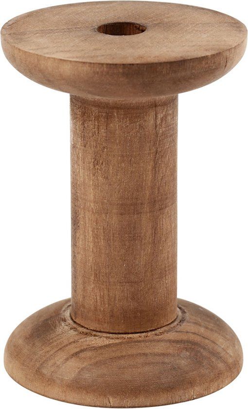 Creotime Spoelen - Hout - 10 stuks - Diverse kleuren