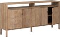 DTP Home Dresser Apollo, 4 doors, 2 open racks, 90x190x40 cm, recycled teakwood