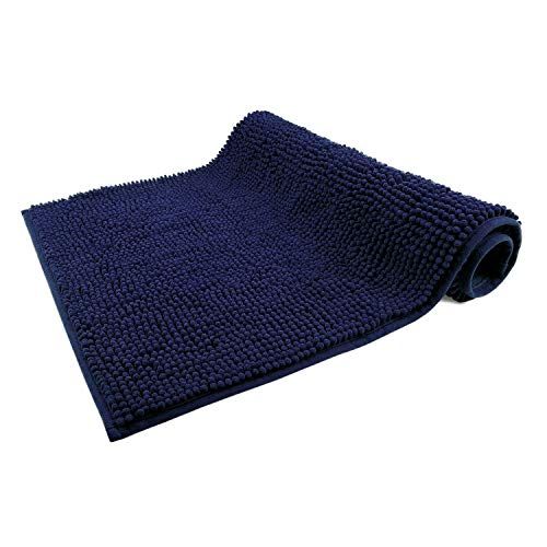 WohnDirect Badmat Blauw - Badkamer Tapijt - Antislip & Maschinewasbaar - Toiletmat 50x80cm