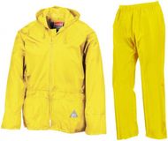 Result Clothing Neon Geel Regenpak L
