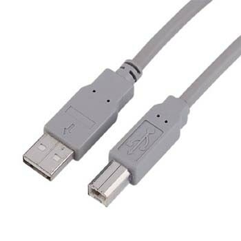 Hama USB Connection Cable A-Plug - B-Plug, grey, 3 m