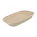 Tessera Bio Products QC850 suikerriet M/W voedselcontainer, rechthoekig, beige, inhoud 850 ml, lengte 22 cm, breedte 17 cm, hoogte 4 cm, 50 stuks