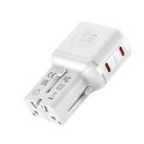 Value VALUE reisoplader met platte Euro/UK/US stekker, 2 USB-C-poorten, 45 W