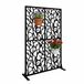 Merkloos Relaxdays Zichtscherm - Metaal - Zwart - 183 x 115 cm