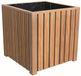 Intergard Bloembak plantenbak vierkant bangkirai hardhout 50x50cm