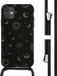 iMoshion iPhone 11 Hoesje met Koord - Siliconen Design - Zwart / Sky Black
