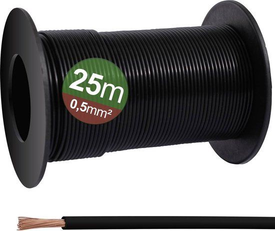 Quadrios 23CW025 Enkele ader 0.5 mm² 25 m - Kleurloos - 25 stuks