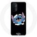 Maniacase Coque pour Oppo A74 5G Ohana Stitch joli fond Noir