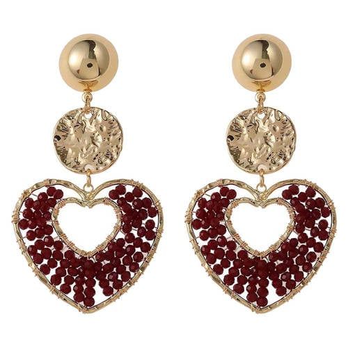 By Jam Gioielli Candy Sweet Jewellery oorbellen CS24254 goudkleurig/donkerrood