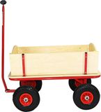 Merkloos Houten Bolderkar voor Buiten, Handwagen en Ladderwagen - Lichtgewicht & Robuust