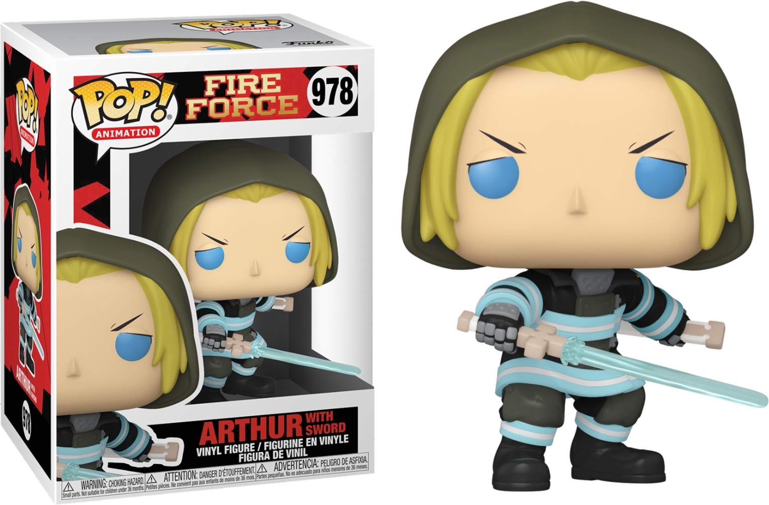 Funko 56156 POP Animation: Fire Force - Arthur w/Sword